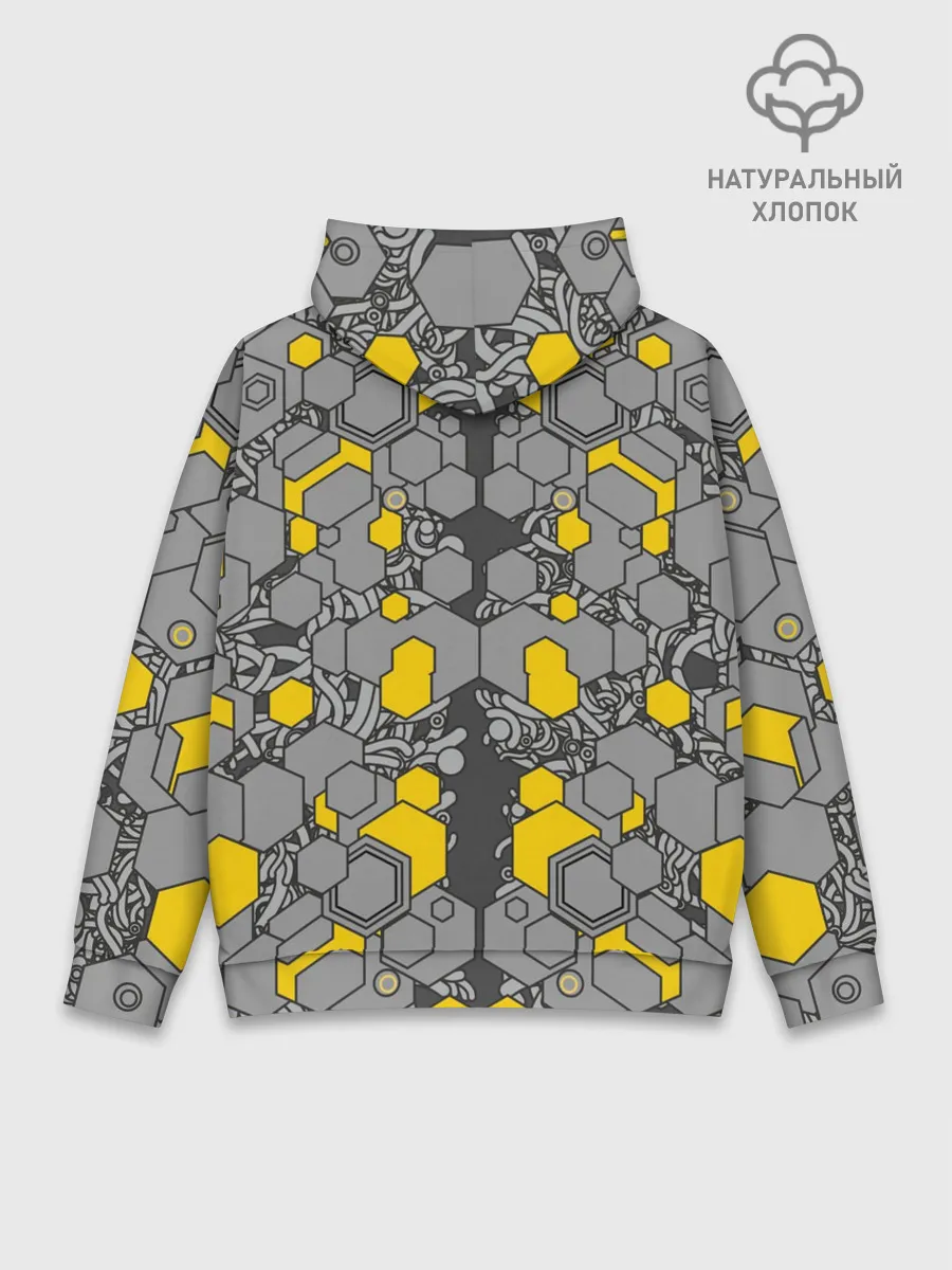 Худи мужской база хлопок / абстракция киберпанк