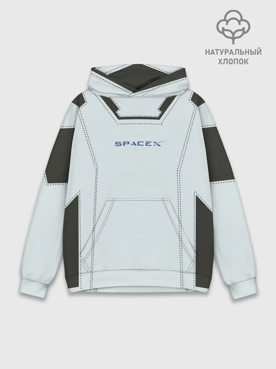Худи мужской база хлопок / Скафандр SpaсeX