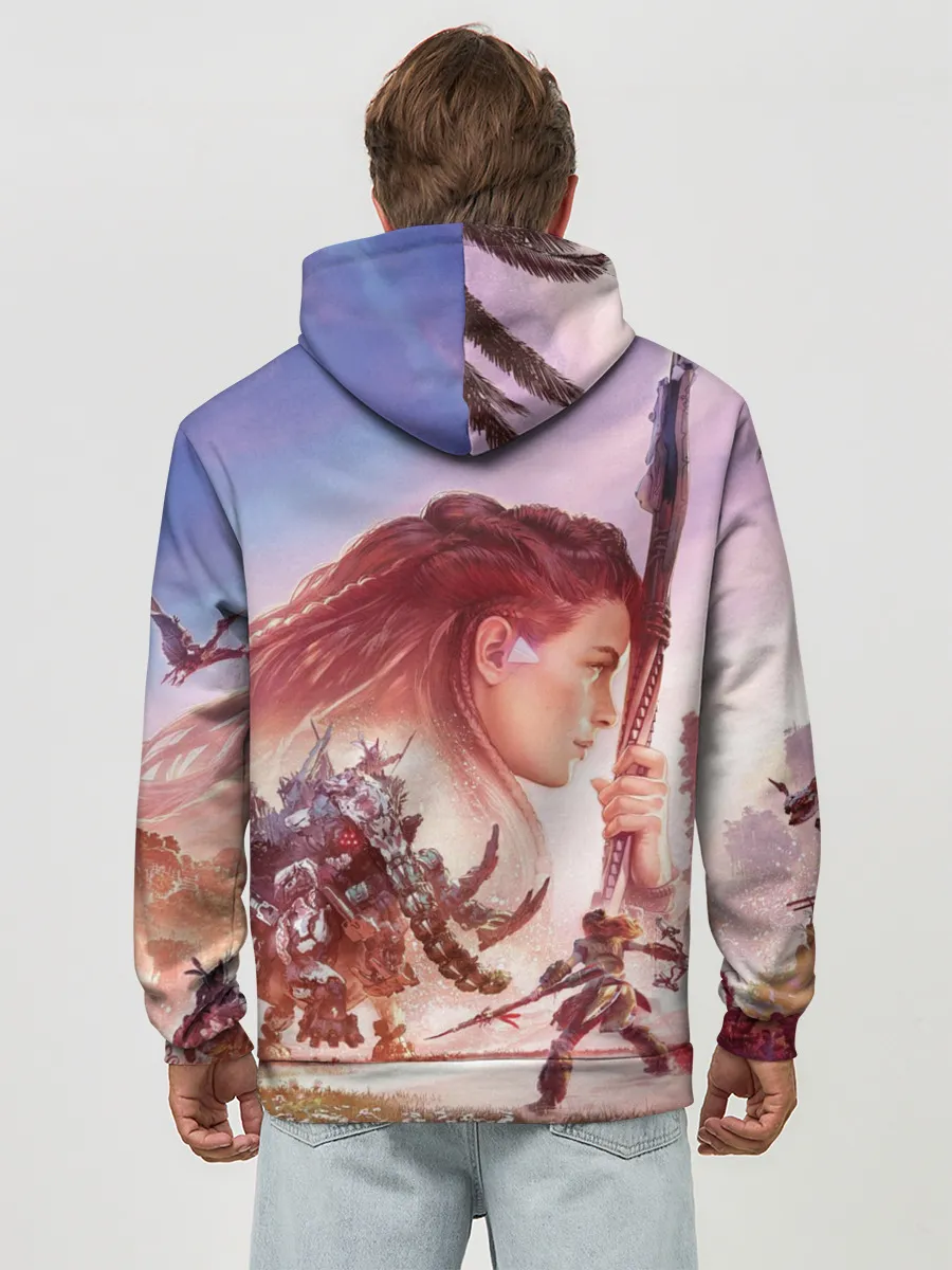 Худи мужской база хлопок / Элой Horizon Forbidden West DE