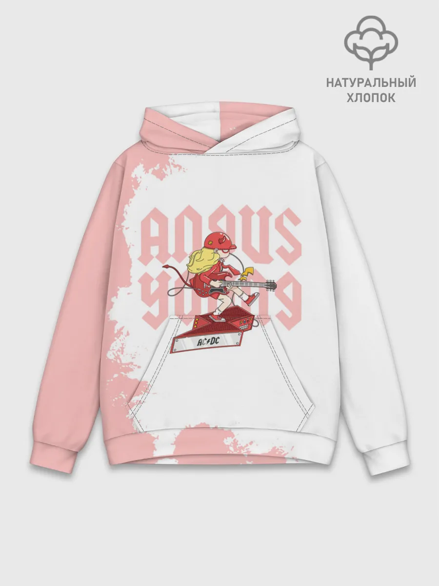 Худи мужской база хлопок / Angus Young AC/DC