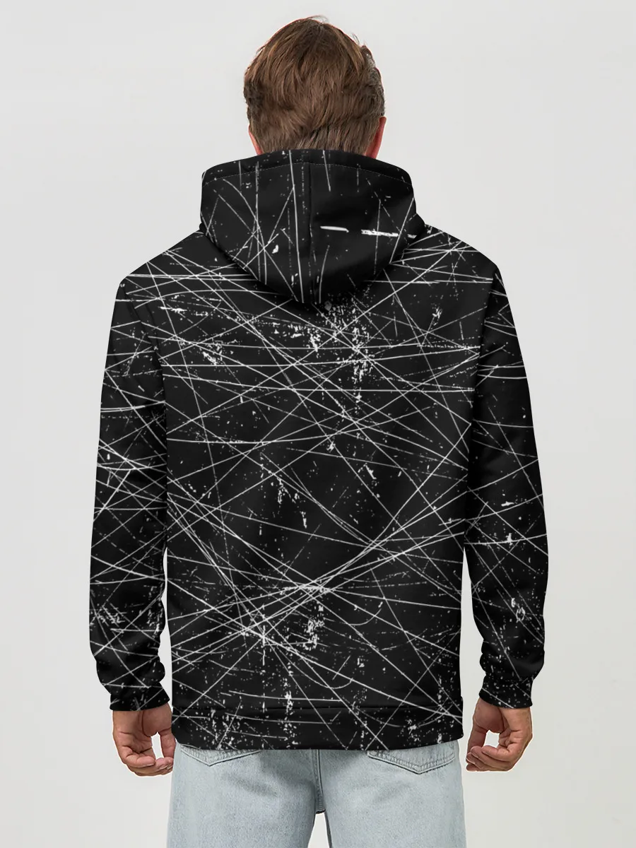 Худи мужской база хлопок / ТЕКСТУРА ГРАНЖ | GRUNGE