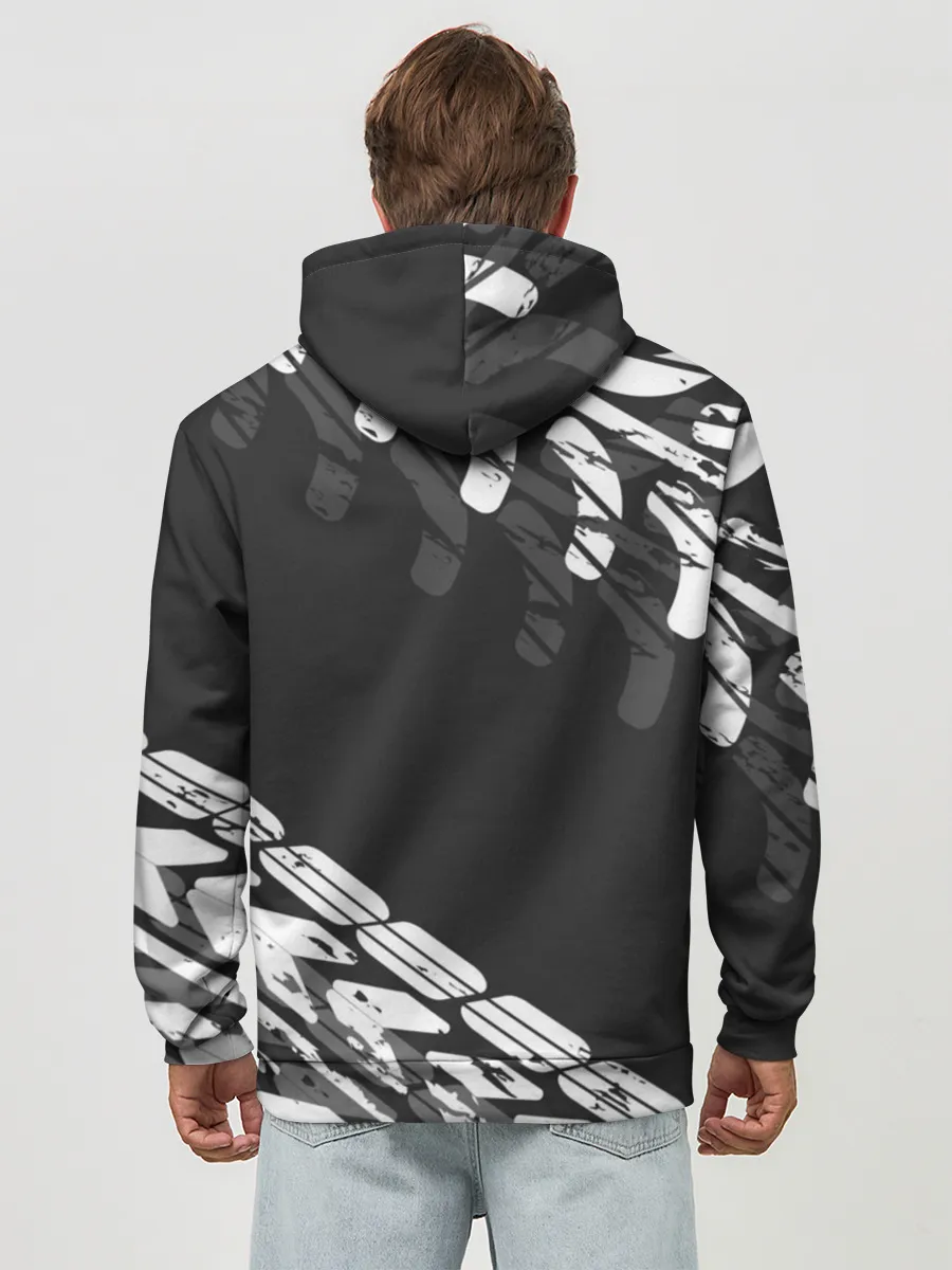 Худи мужской база хлопок / БМВ | BMW TIRE TREAD