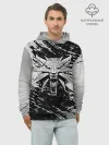Худи мужской база хлопок / THE WITCHER LOGO STEEL