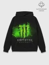Худи мужской база хлопок / MONSTER ENERGY NEON | НЕОН