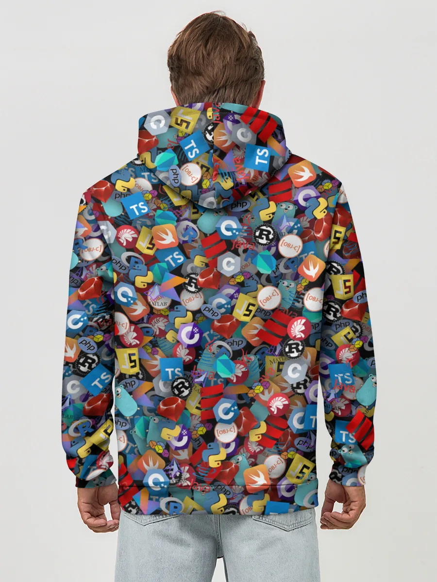 Худи мужской база хлопок / Языки программирования