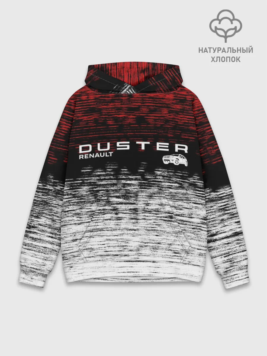 Худи мужской база хлопок / Renault Duster | полосы гранж