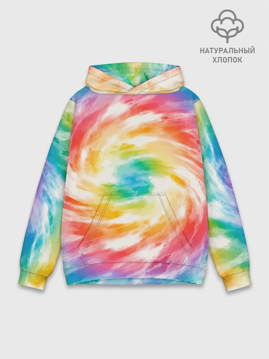 Худи мужской база хлопок / РАДУЖНЫЙ УРАГАН | HURRICANE