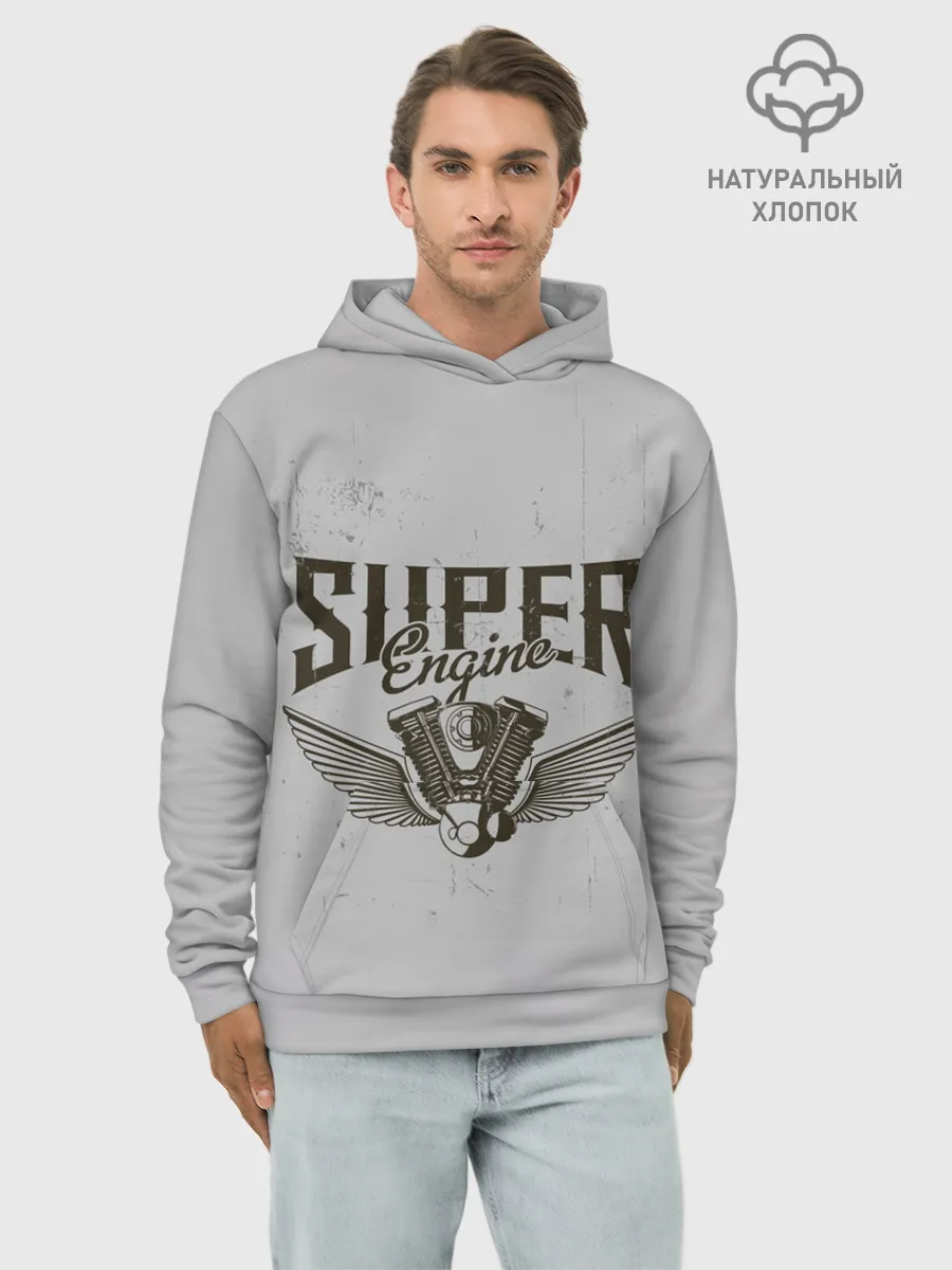 Худи мужской база хлопок / Супер движок
