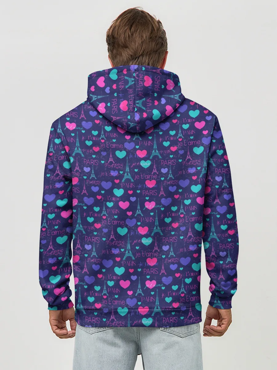 Худи мужской база хлопок / Париж