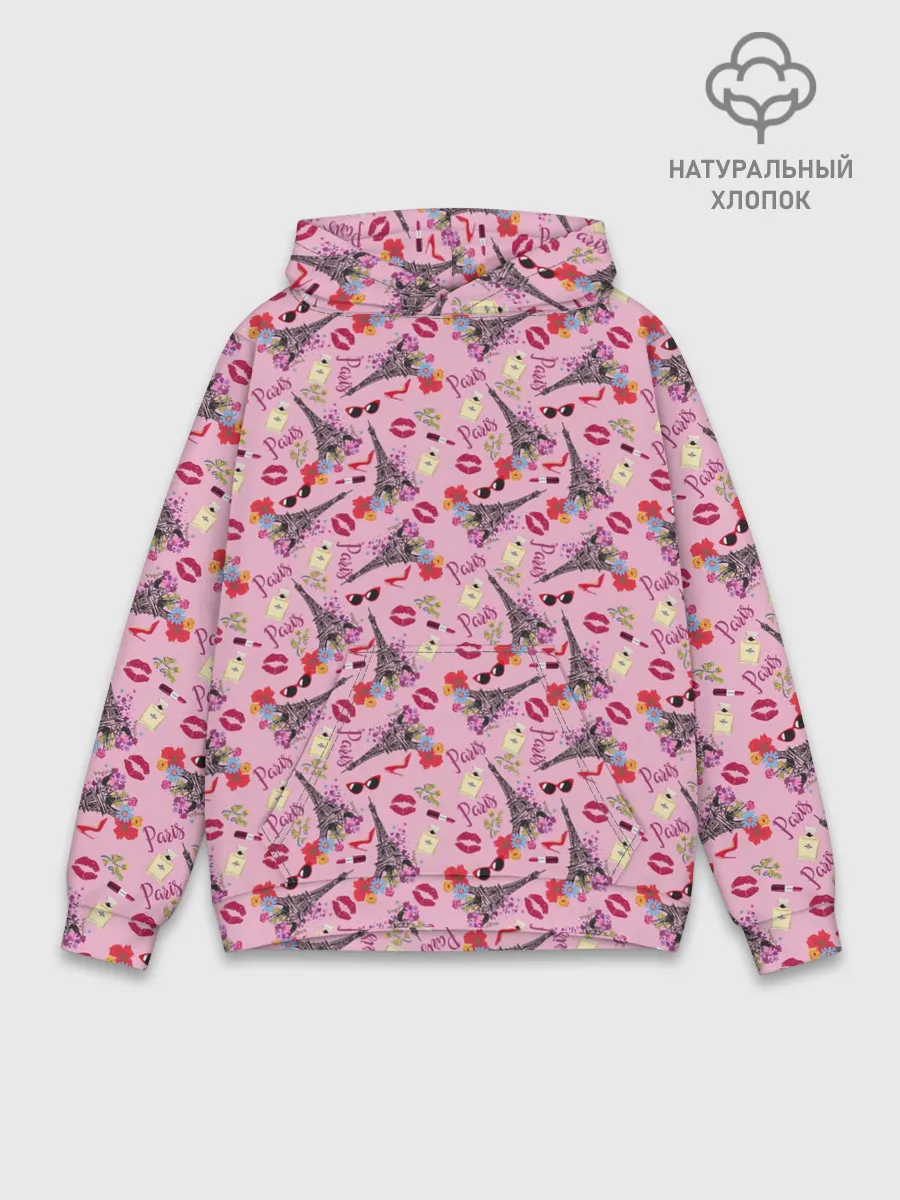 Худи мужской база хлопок / Париж