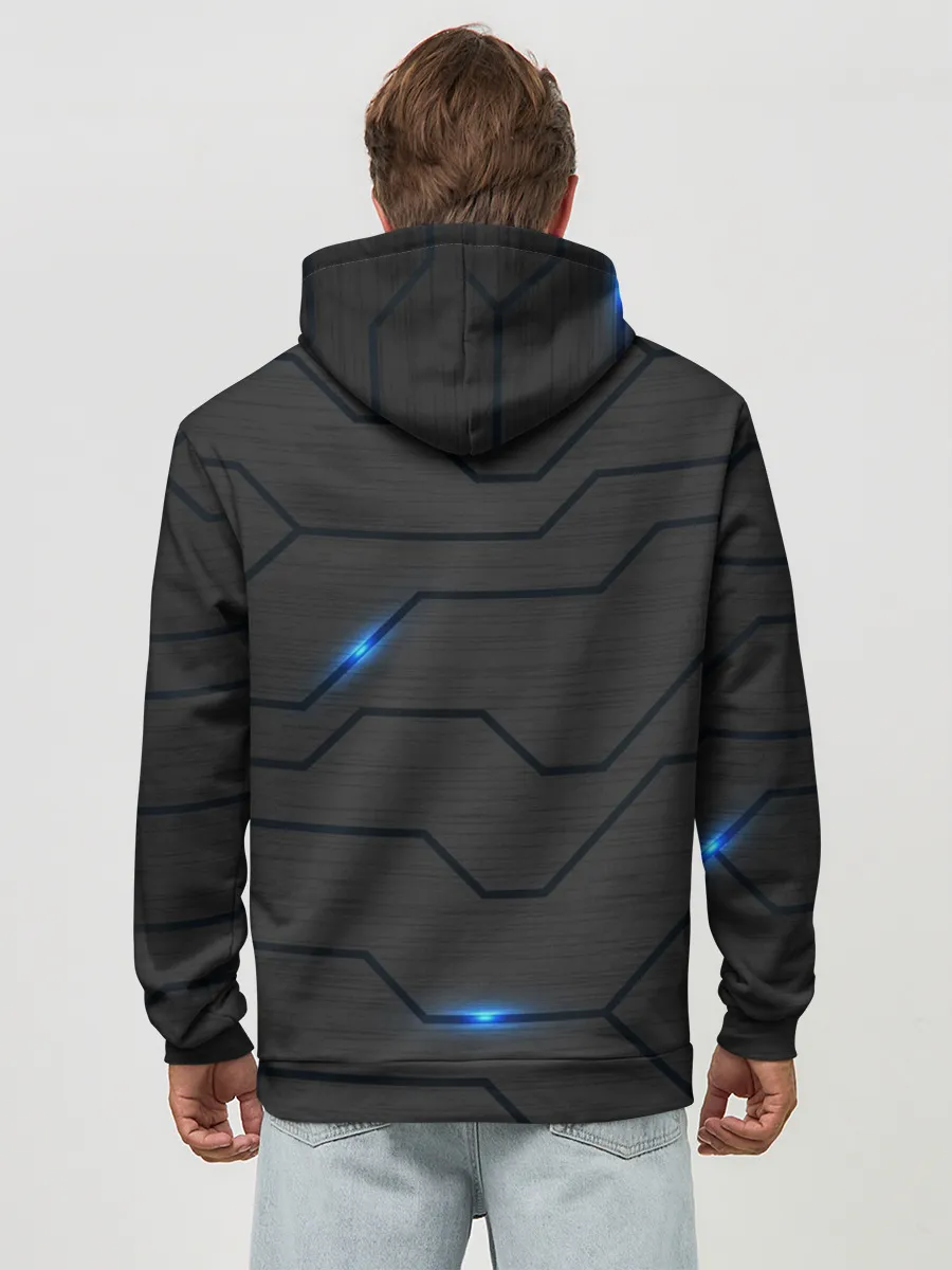 Худи мужской база хлопок / СОВРЕМЕННАЯ ТЕХНОЛОГИЯ | СТАЛЬ