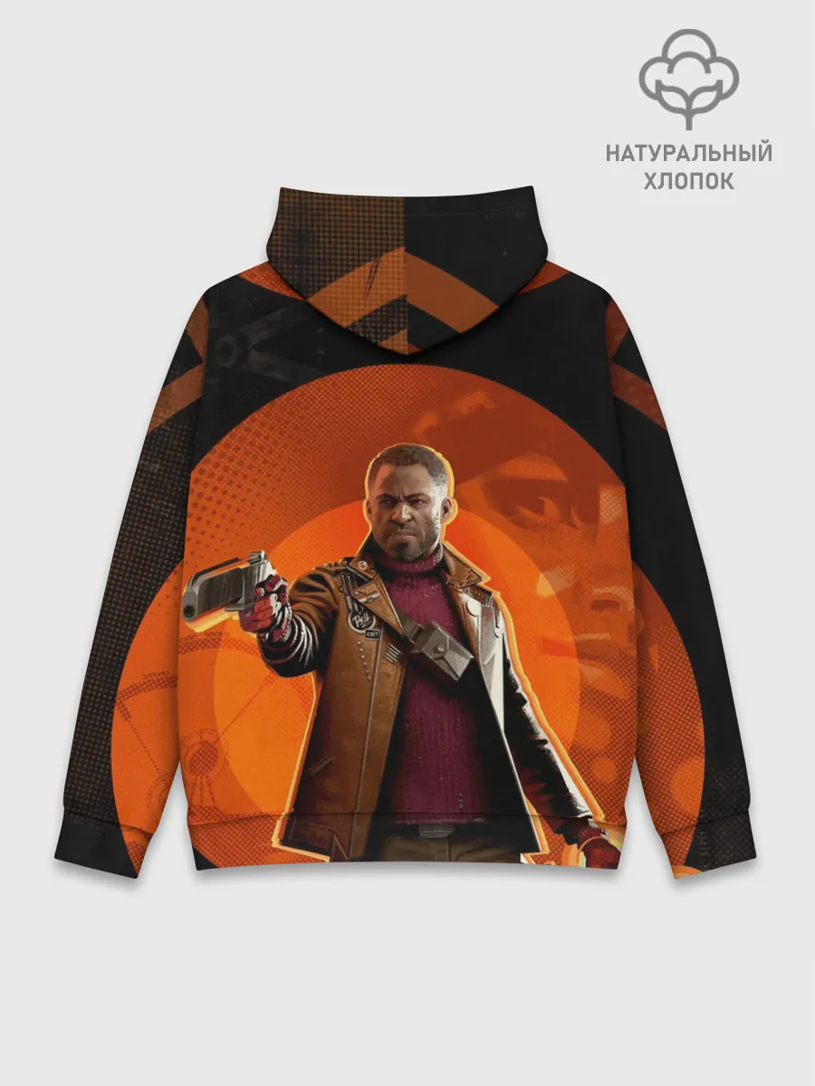 Худи мужской база хлопок / Кольт на фоне Джулианны