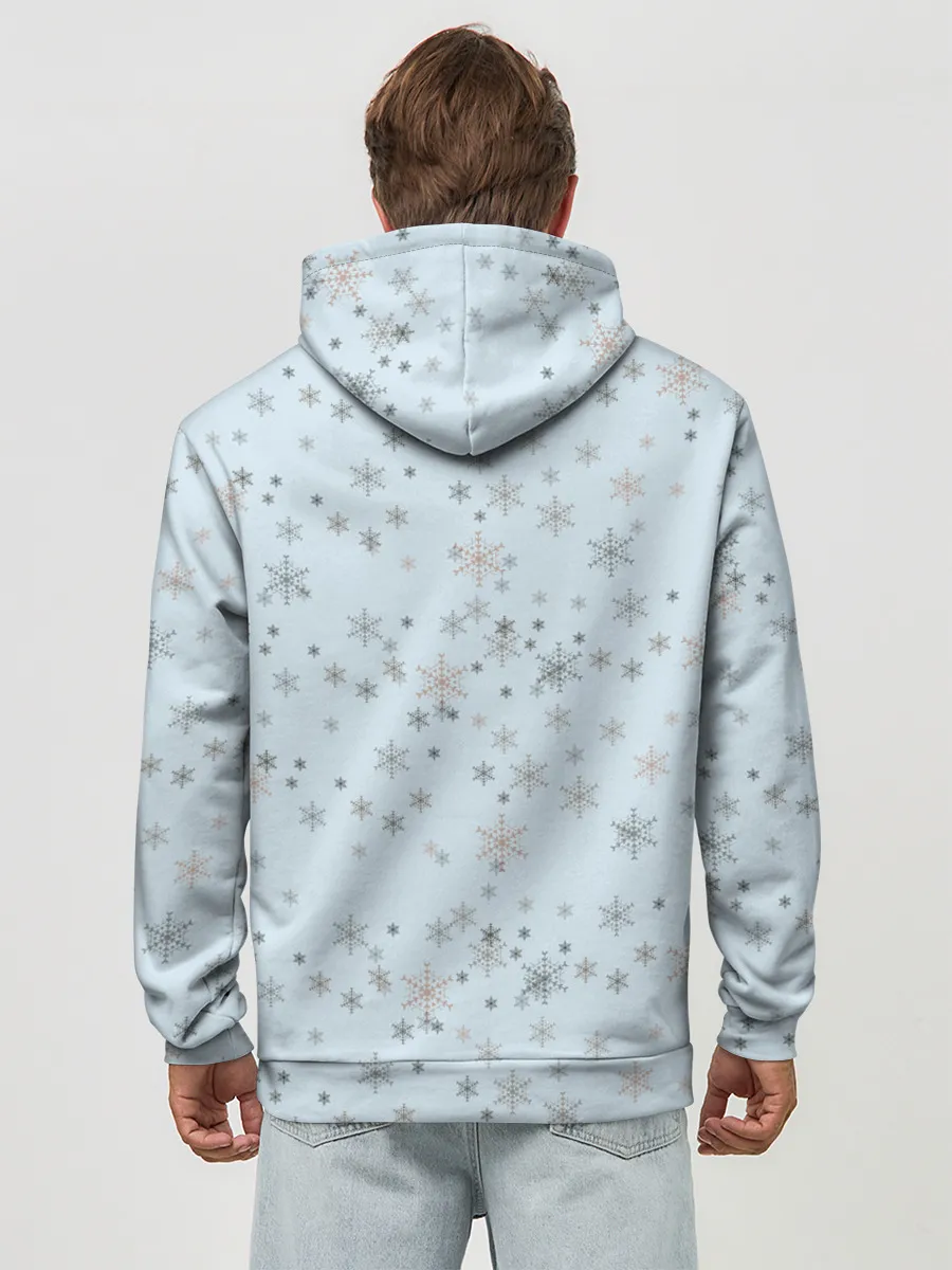 Худи мужской база хлопок / Рождественская метель