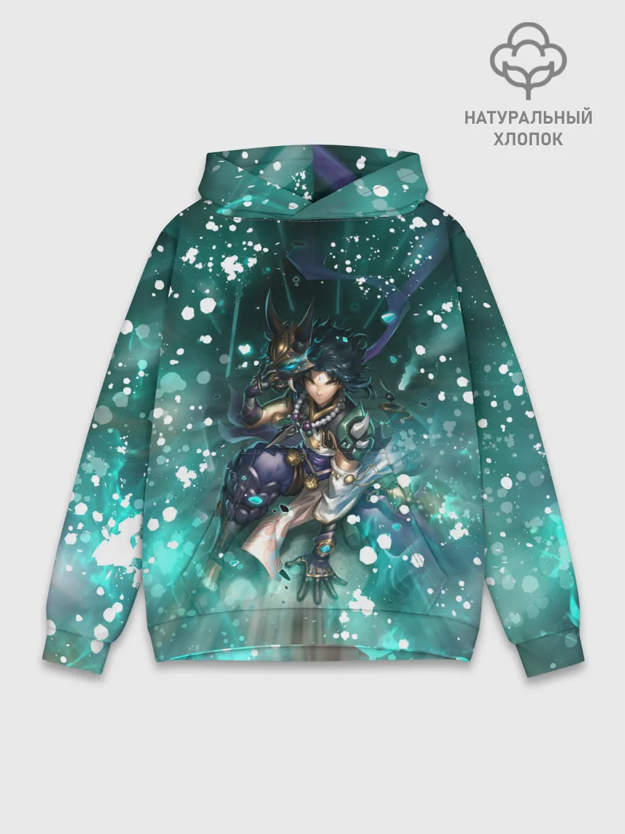 Худи мужской база хлопок / Сяо | Геншин Импакт