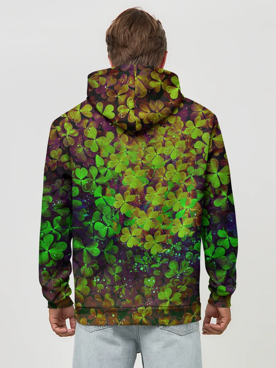 Худи мужской база хлопок / Четырехлистный Клевер