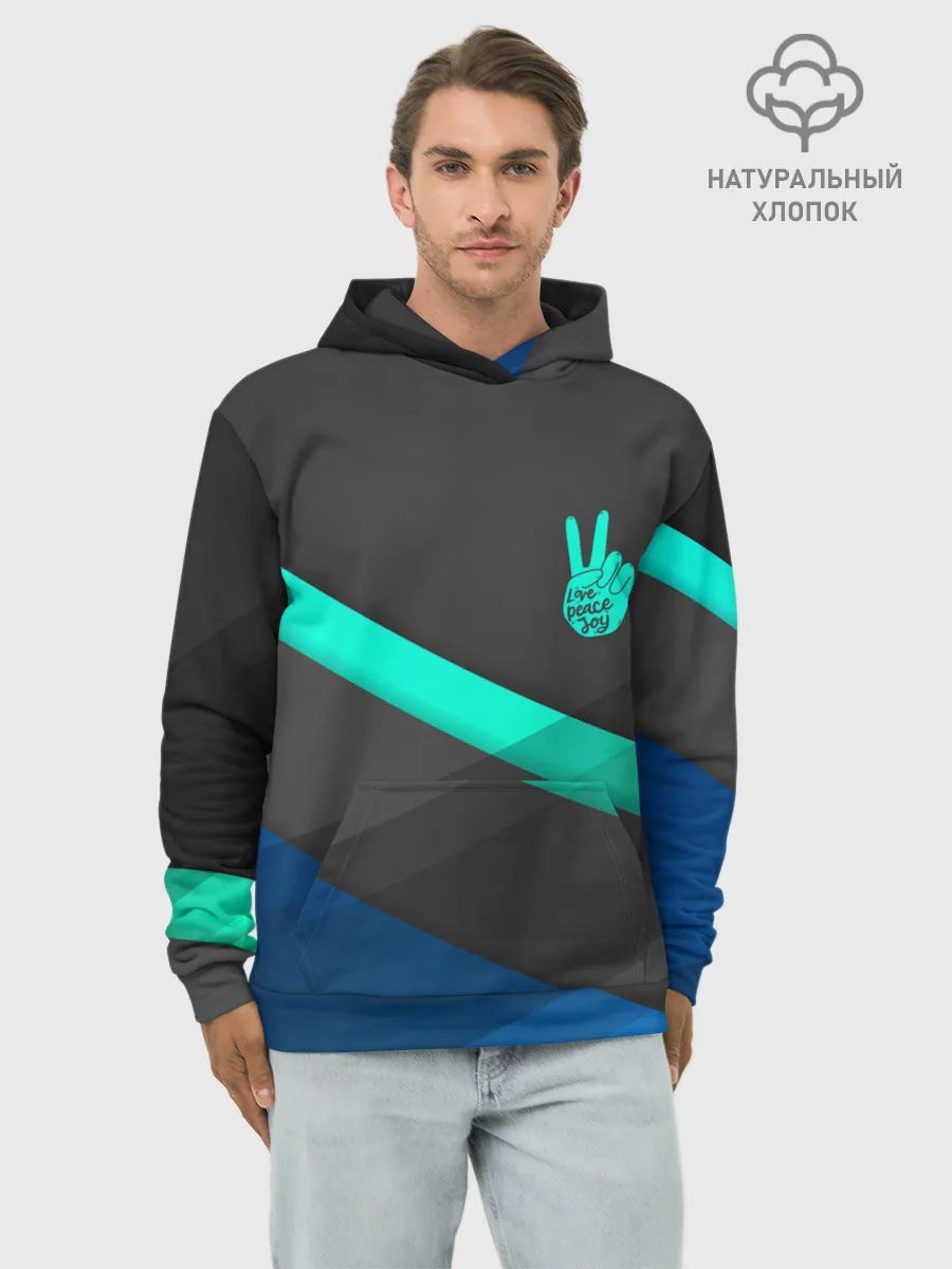 Худи мужской база хлопок / PEACE | ПИС | МИР