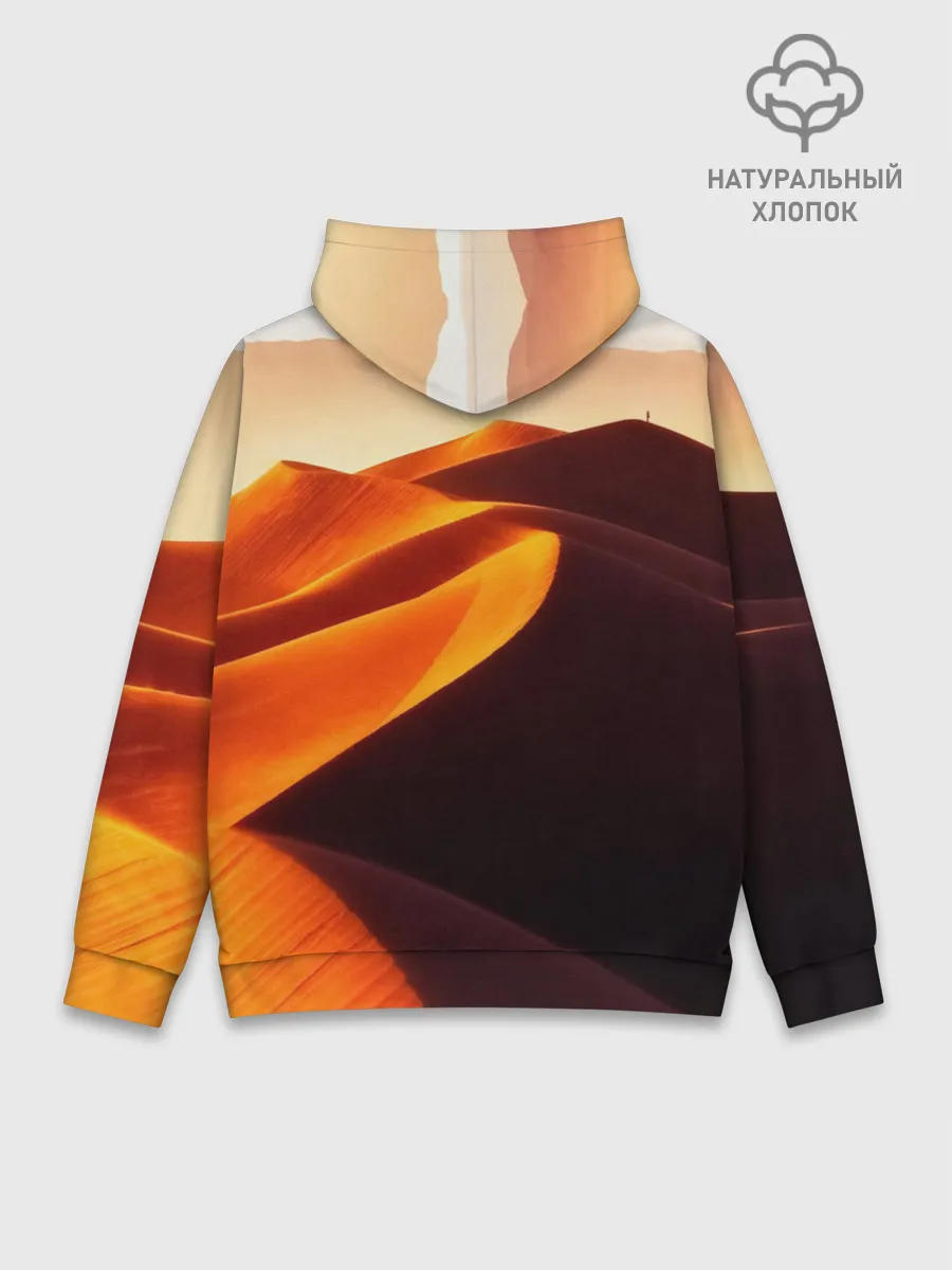 Худи мужской база хлопок / Пустыня дюна барханы