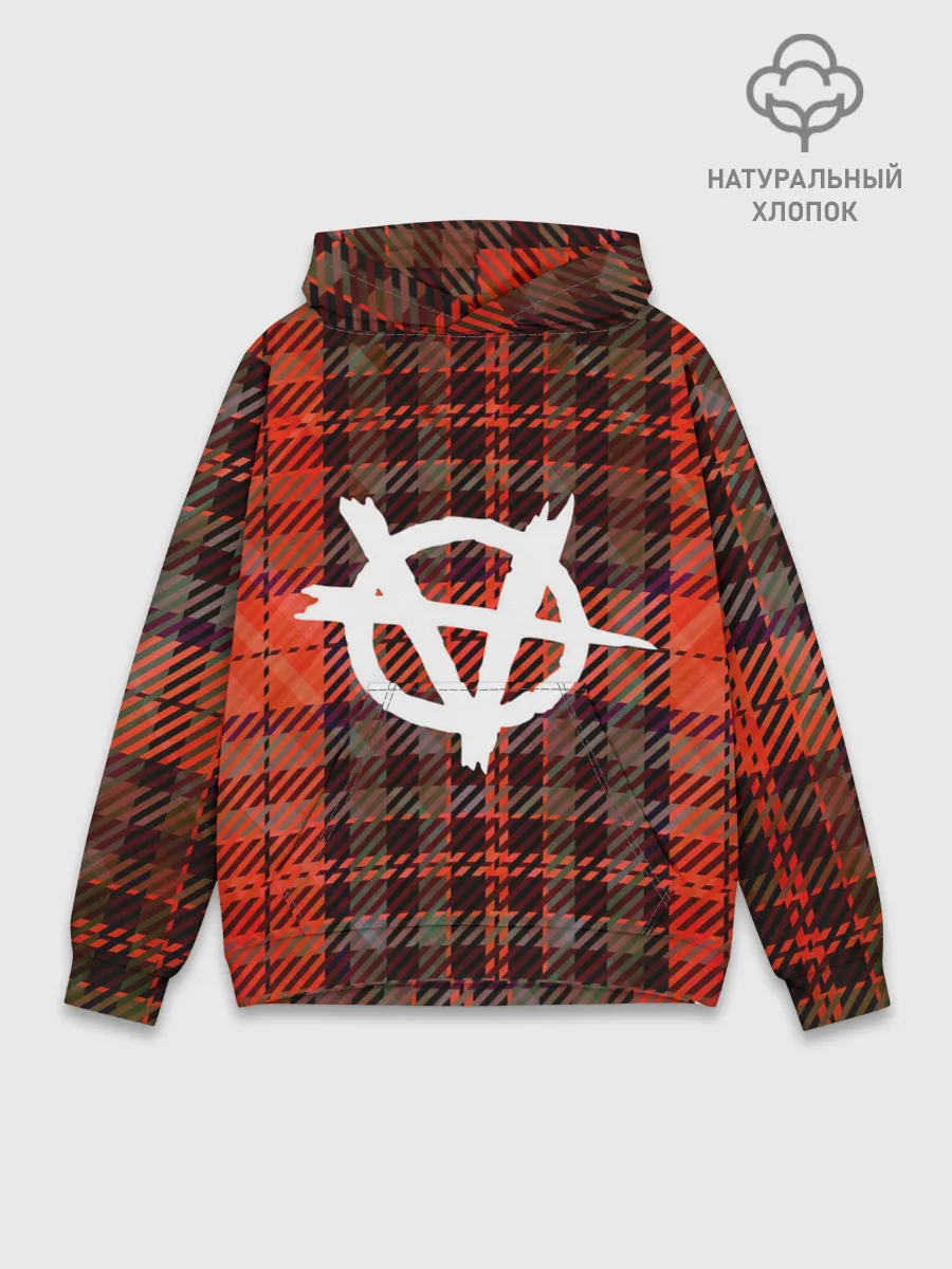 Худи мужской база хлопок / Анархия | Anarchy