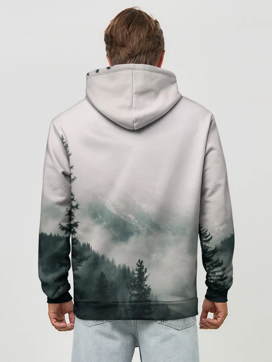 Худи мужской база хлопок / FENRIR | РУНЫ | RUNES