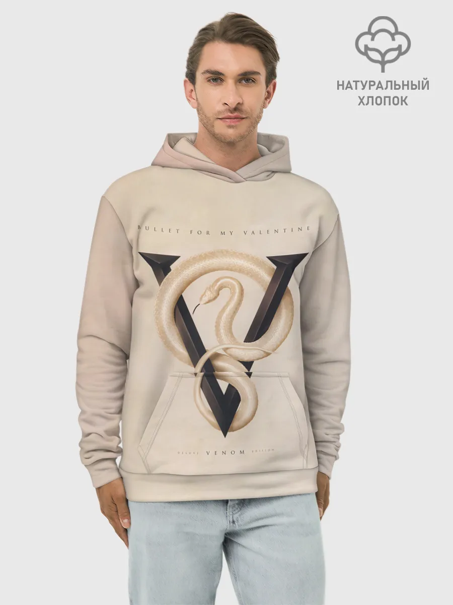 Худи мужской база хлопок / Venom - Bullet For My Valentine