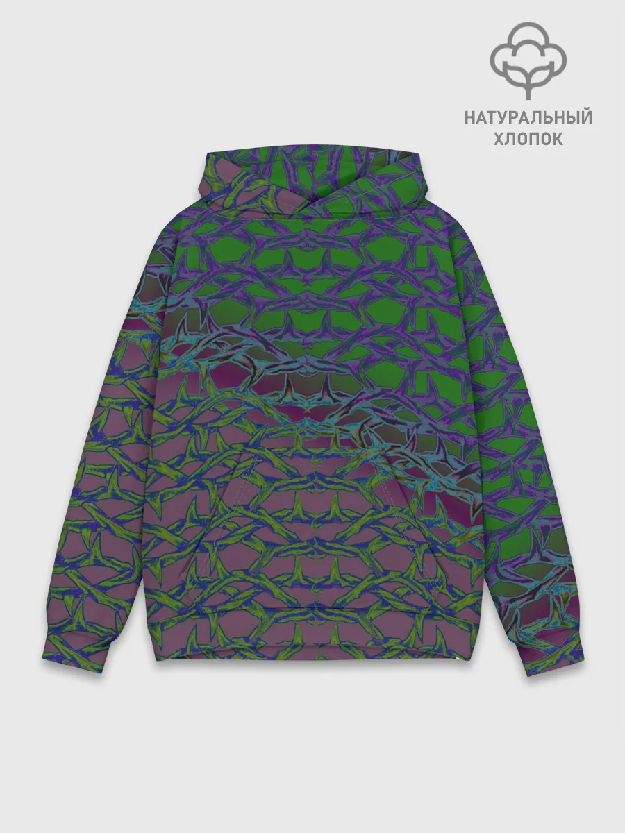 Худи мужской база хлопок / Колючая проволока