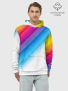 Худи мужской база хлопок / РАДУЖНЫЕ ПОЛОСЫ | RAINBOW