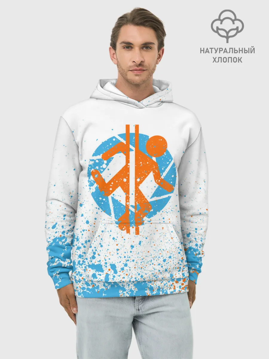 Худи мужской база хлопок / PORTAL 2