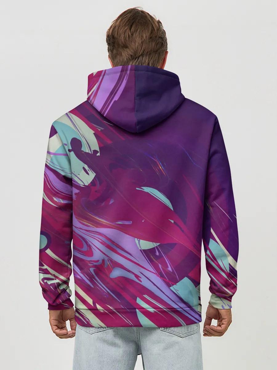 Худи мужской база хлопок / Мощный градиент