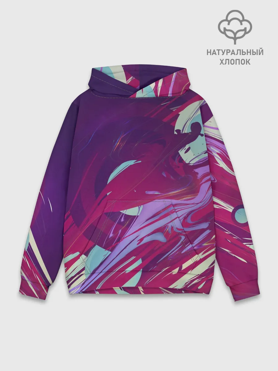 Худи мужской база хлопок / Мощный градиент