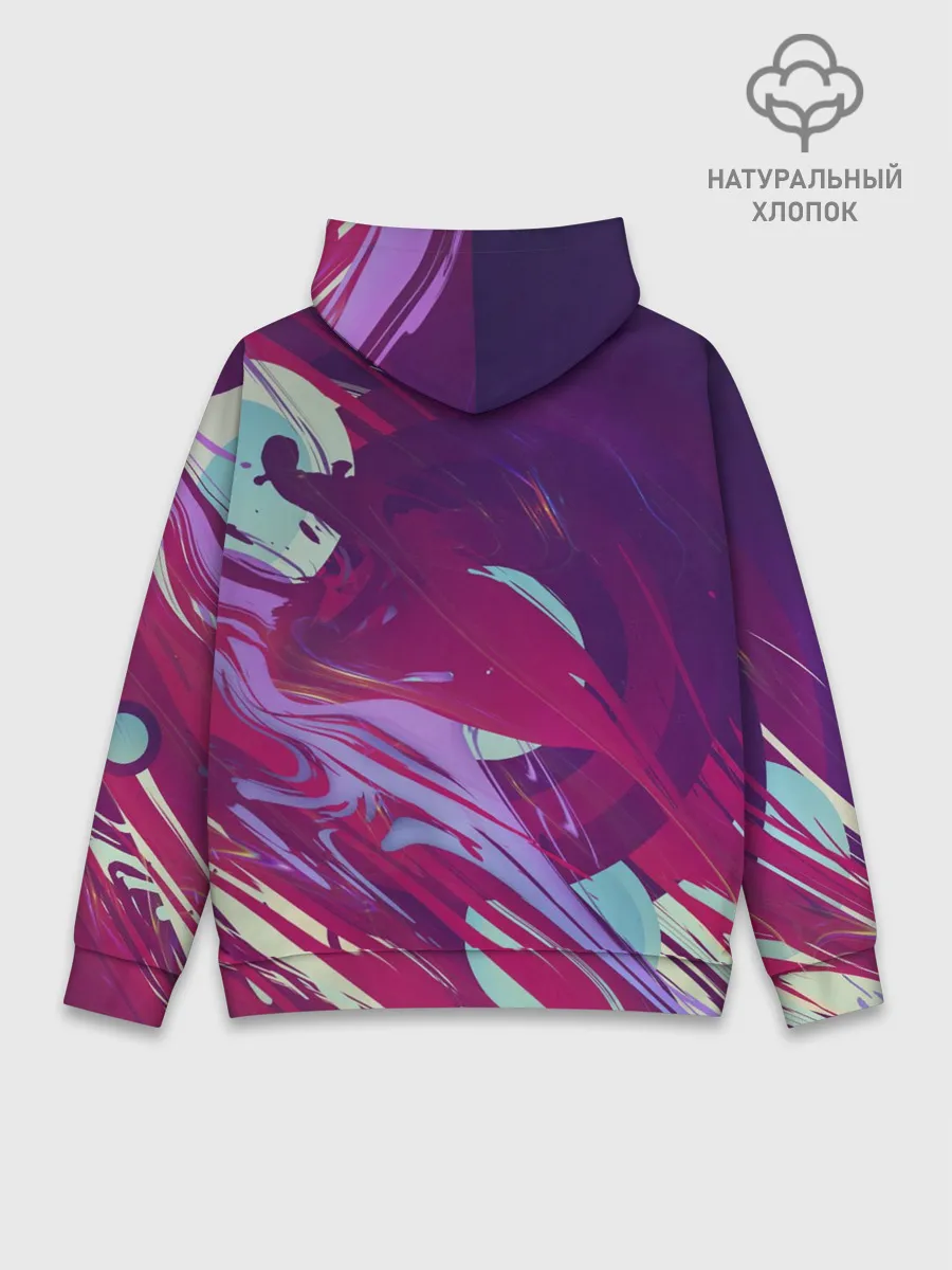 Худи мужской база хлопок / Мощный градиент