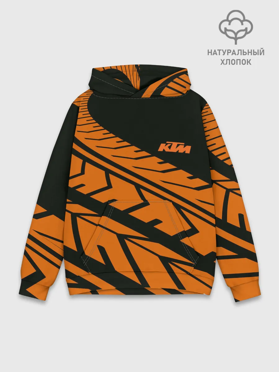 Худи мужской база хлопок / ORANGE KTM | КТМ