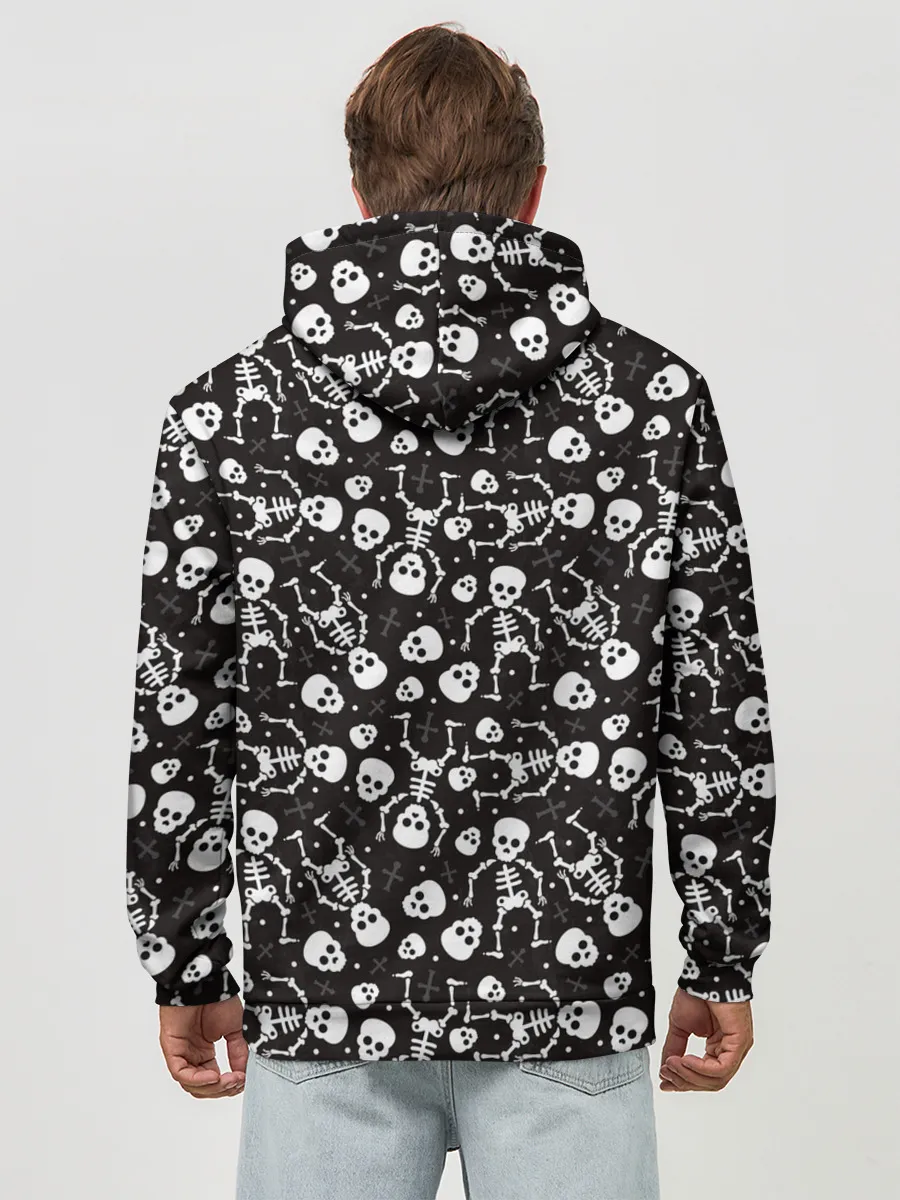 Худи мужской база хлопок / Скелеты