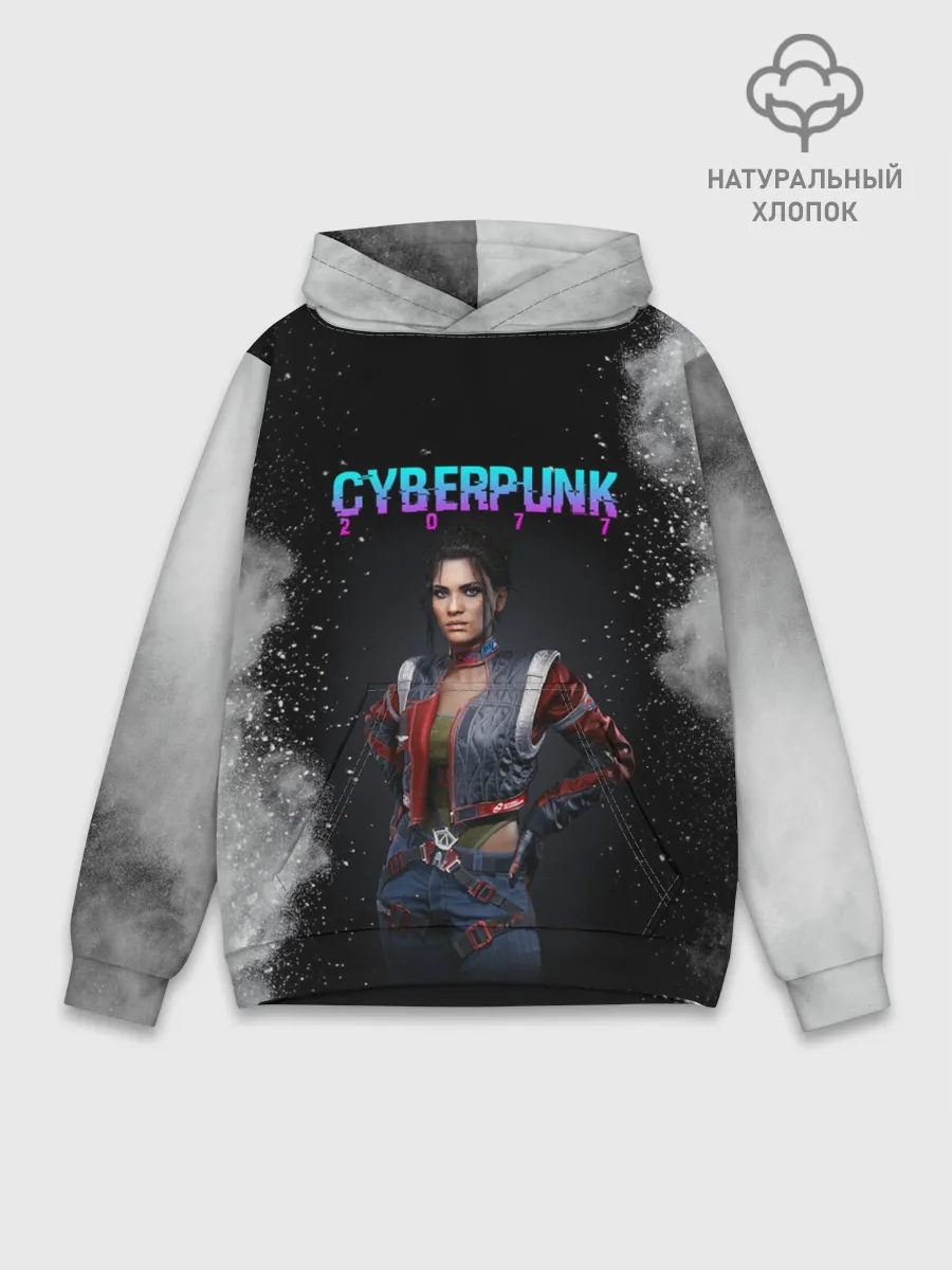 Худи мужской база хлопок / Панам Палмер | КИБЕРПАНК 2077