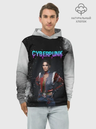 Худи мужской база хлопок / Панам Палмер | КИБЕРПАНК 2077