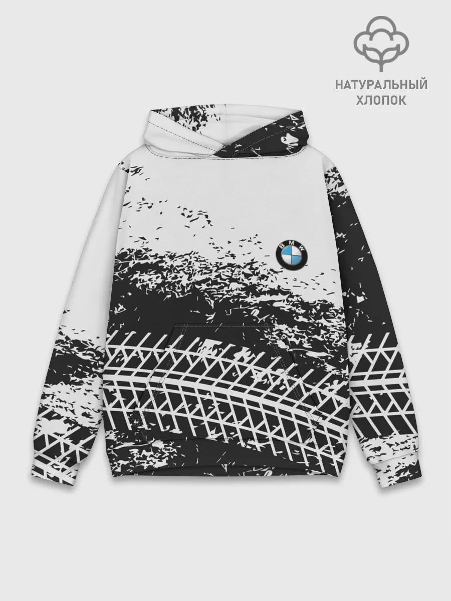 Худи мужской база хлопок / СЛЕД БМВ | BMW