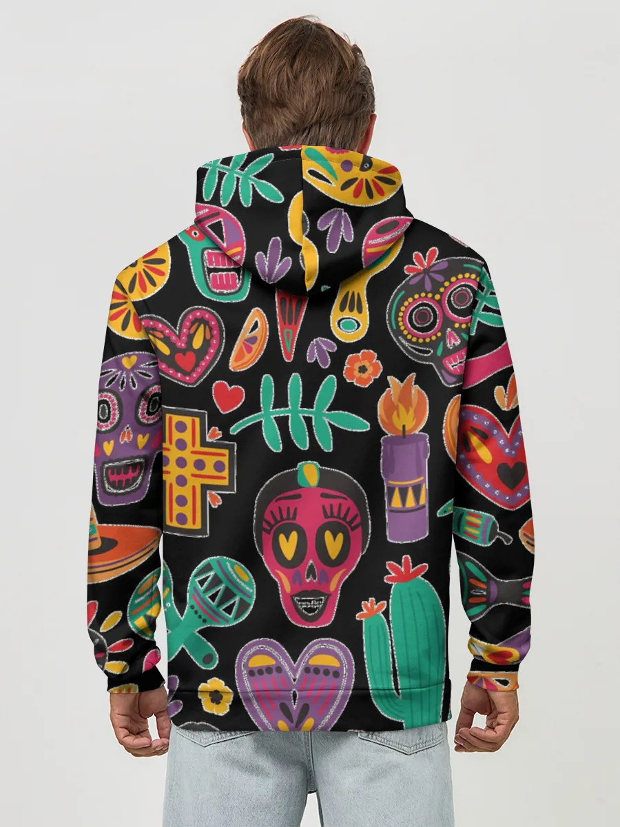 Худи мужской база хлопок / Весёлый Хэллоуин