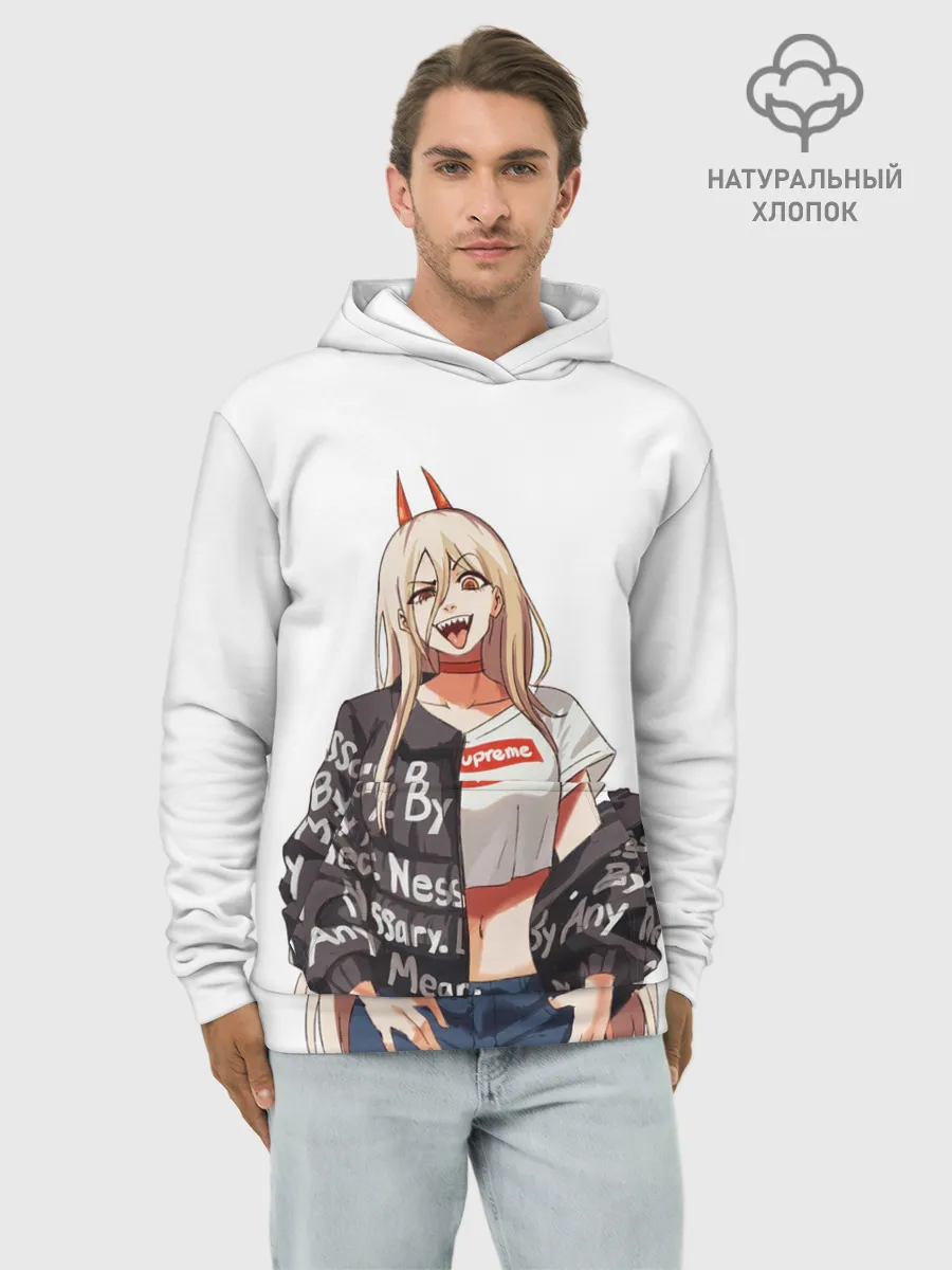 Худи мужской база хлопок / Пауэр Power