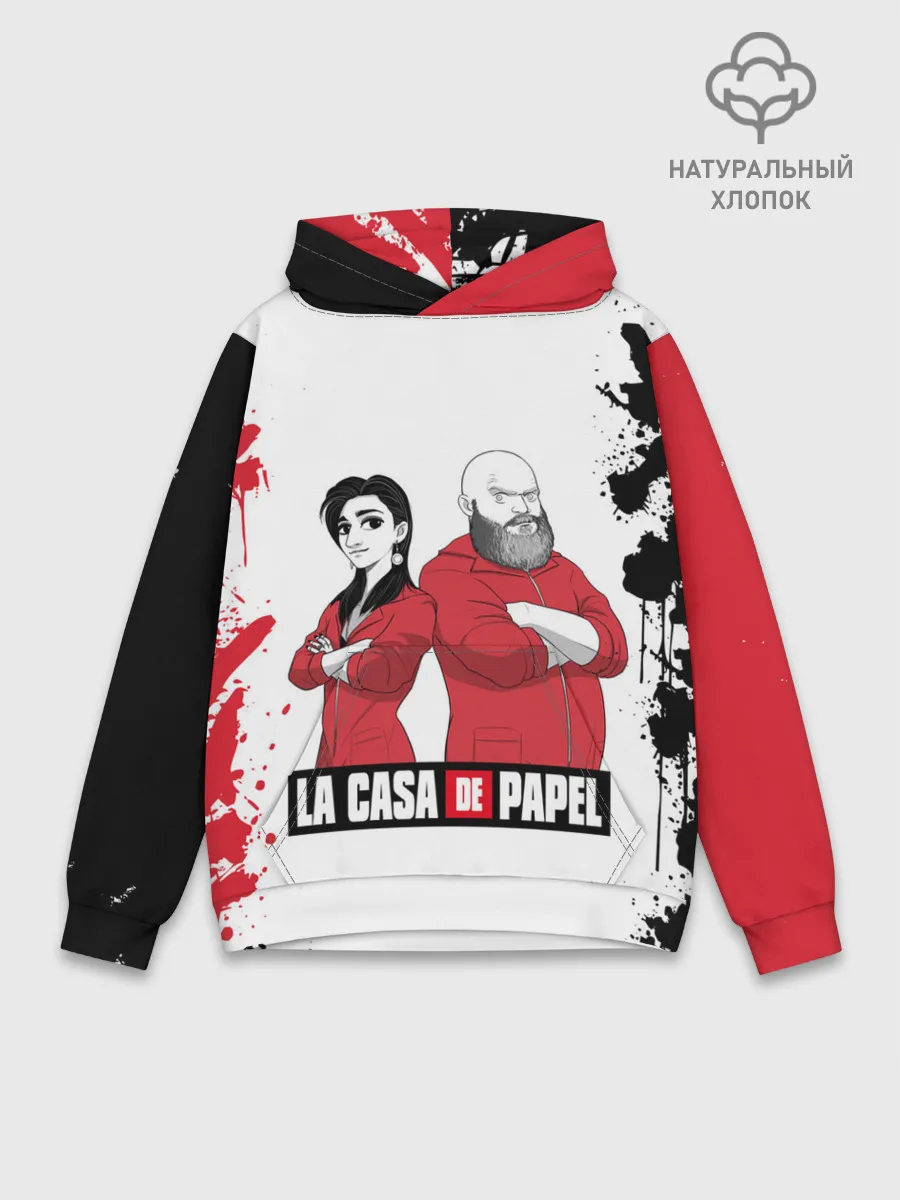 Худи мужской база хлопок / Nairobi | Helsinki | La Casa de Papel