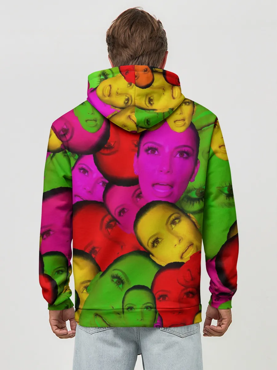 Худи мужской база хлопок / Crazy Kim Kardashian