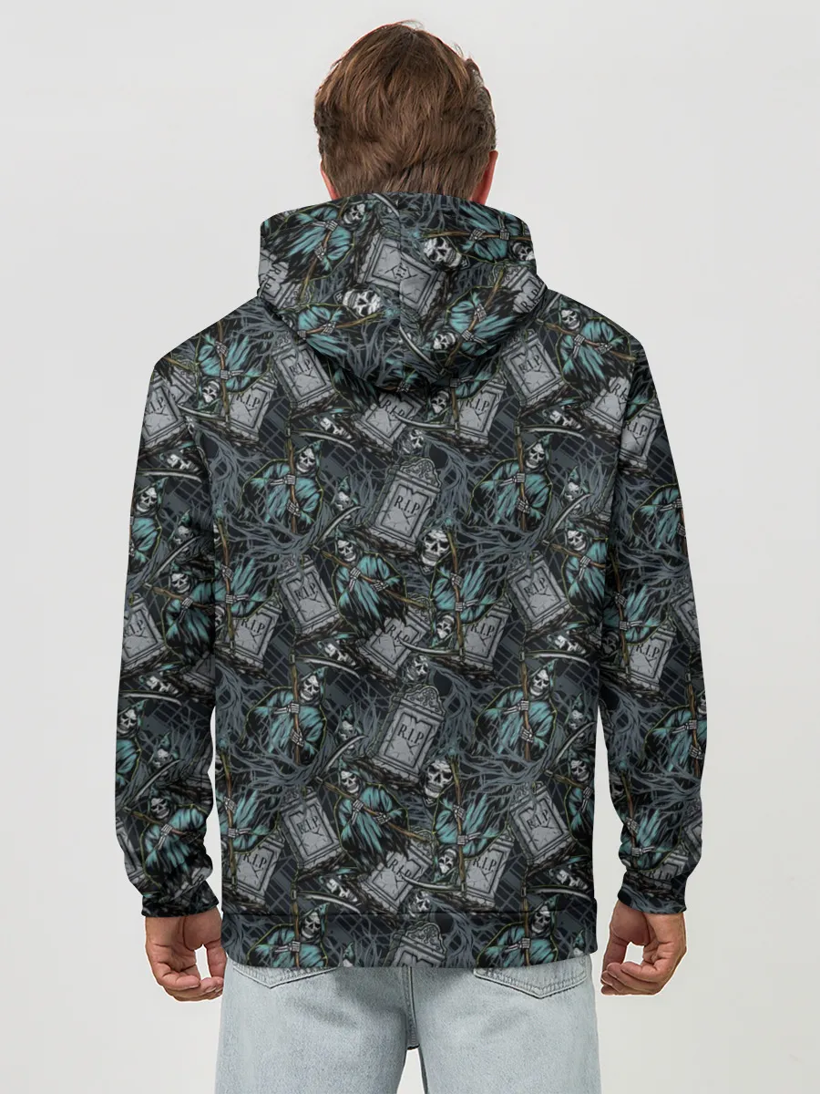 Худи мужской база хлопок / Смерть с Косой