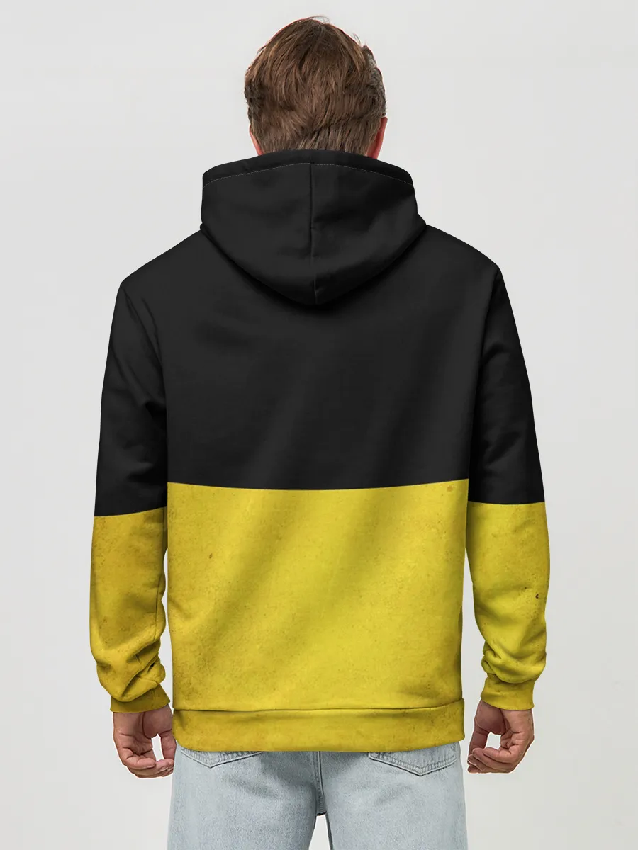 Худи мужской база хлопок / Smile yin and yang