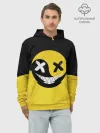 Худи мужской база хлопок / Smile yin and yang