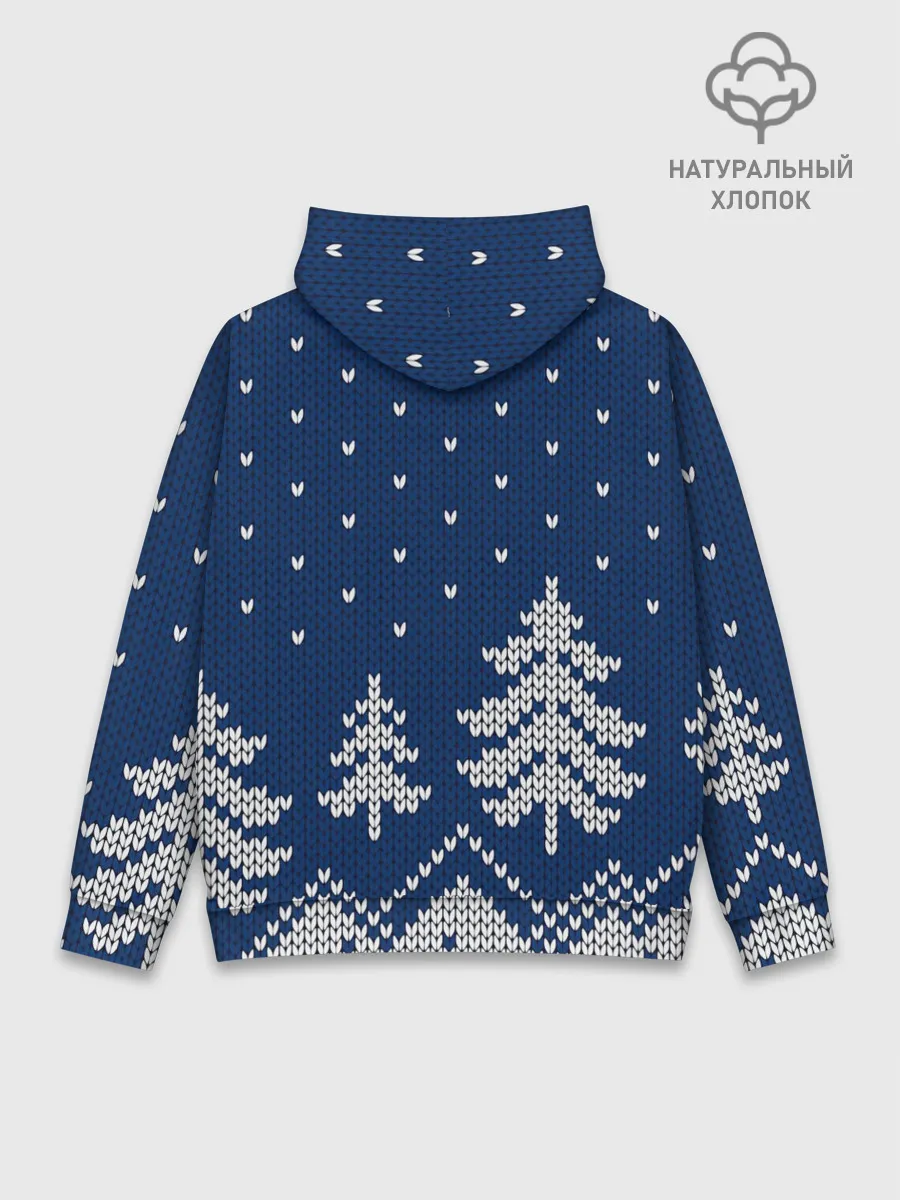 Худи мужской база хлопок / Зимняя ночь