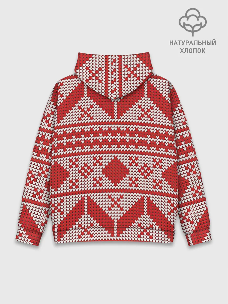 Худи мужской база хлопок / Вязаный рисунок