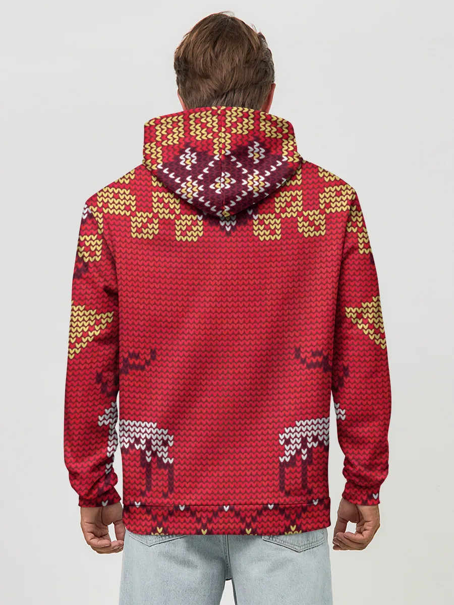 Худи мужской база хлопок / Олени