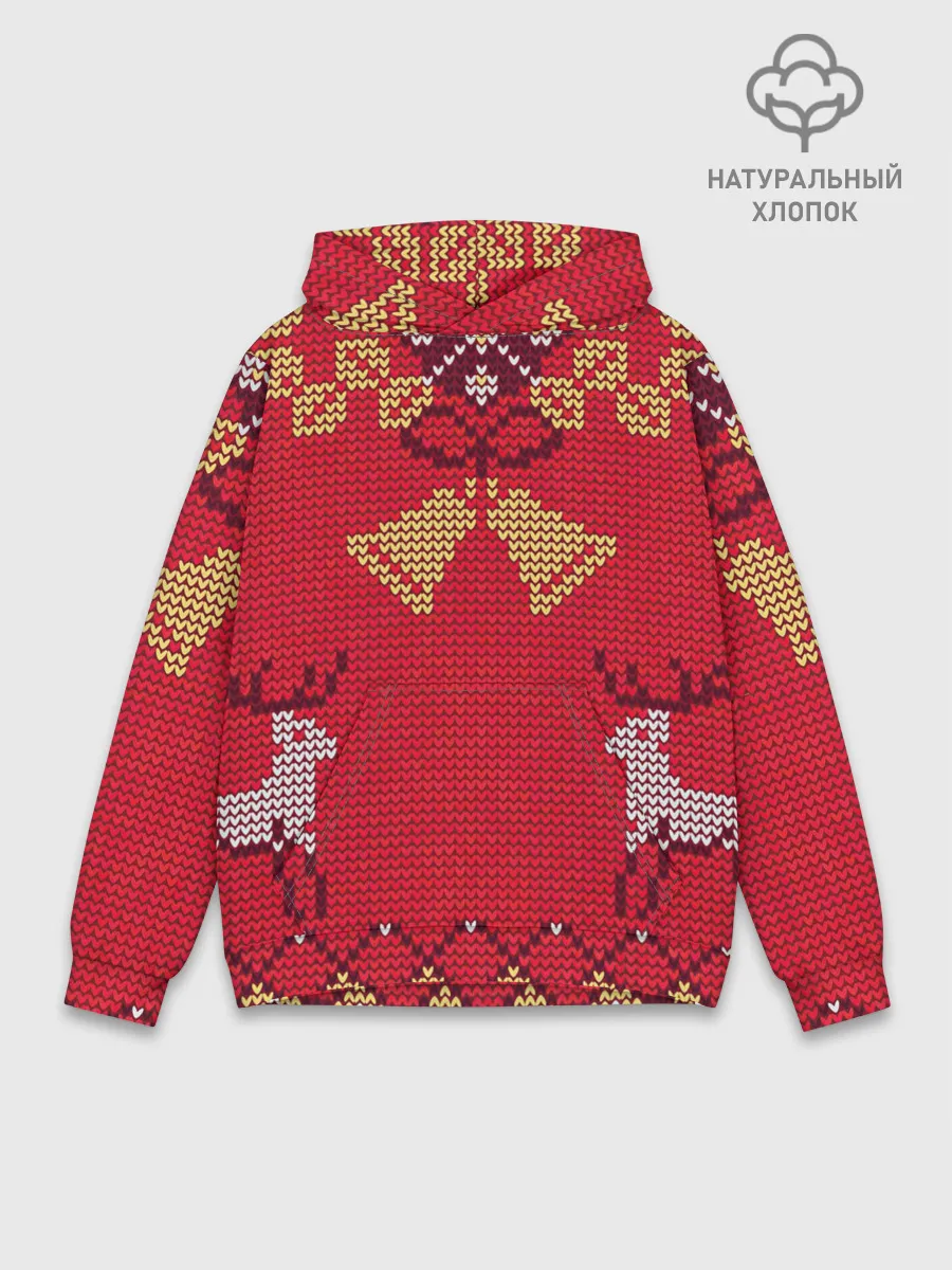 Худи мужской база хлопок / Олени