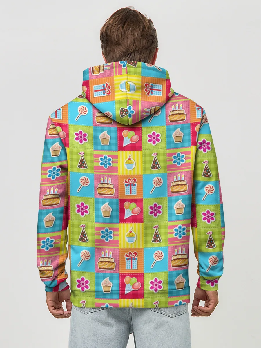 Худи мужской база хлопок / День Рождения