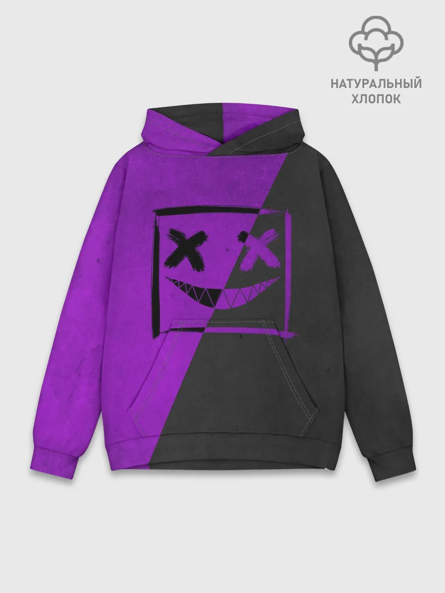 Худи мужской база хлопок / Purple Smile