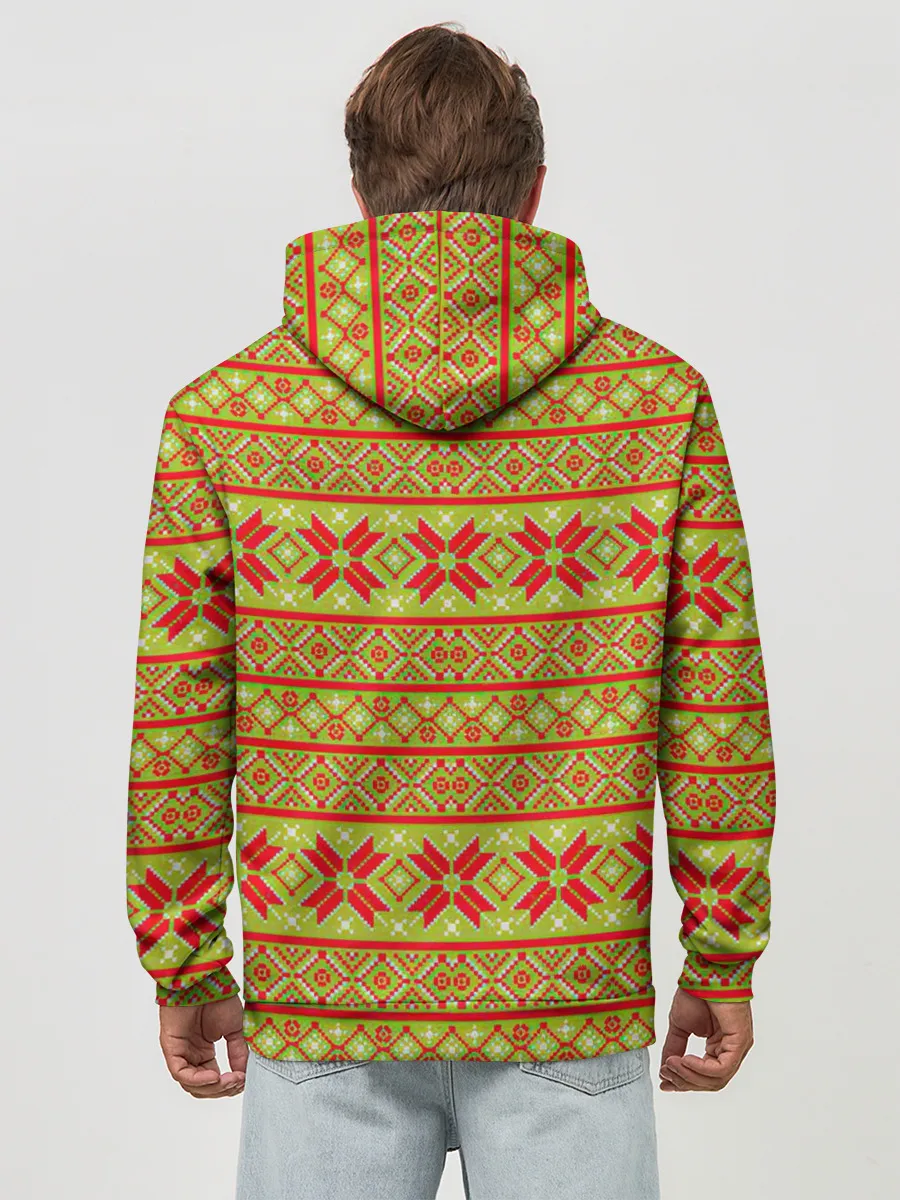 Худи мужской база хлопок / Вязаный рисунок