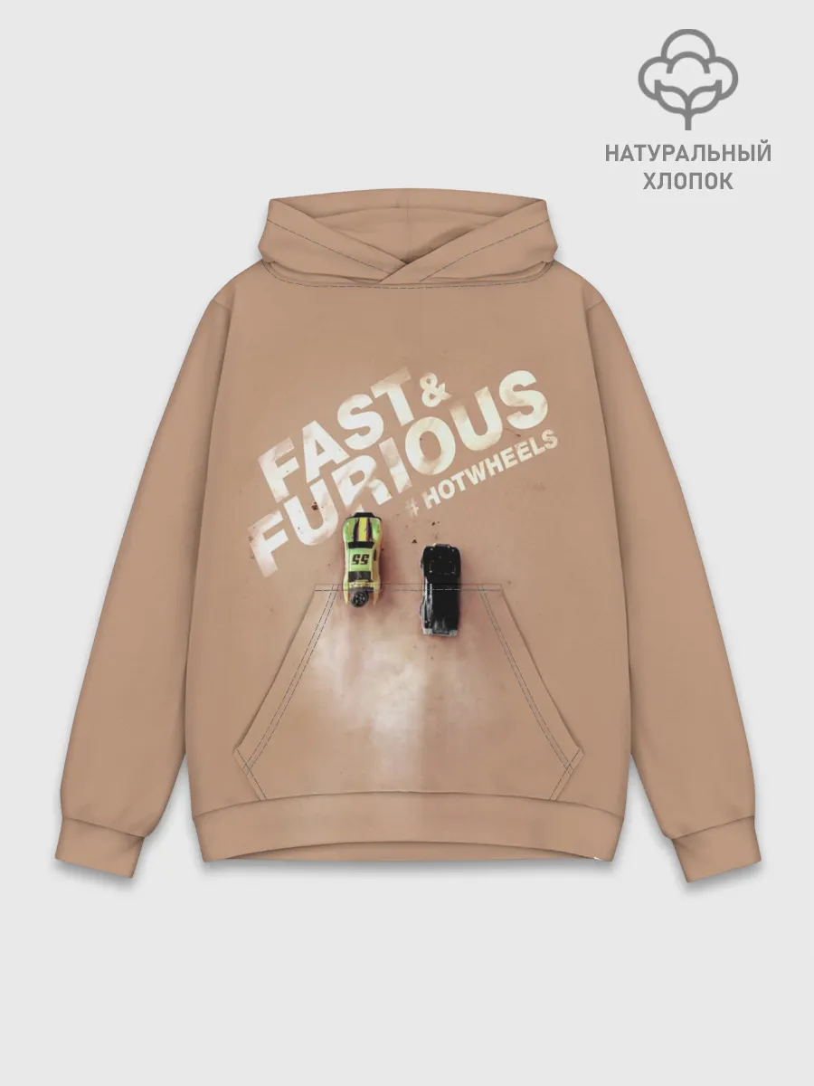 Худи мужской база хлопок / Hot Wheels. Хот Вилс